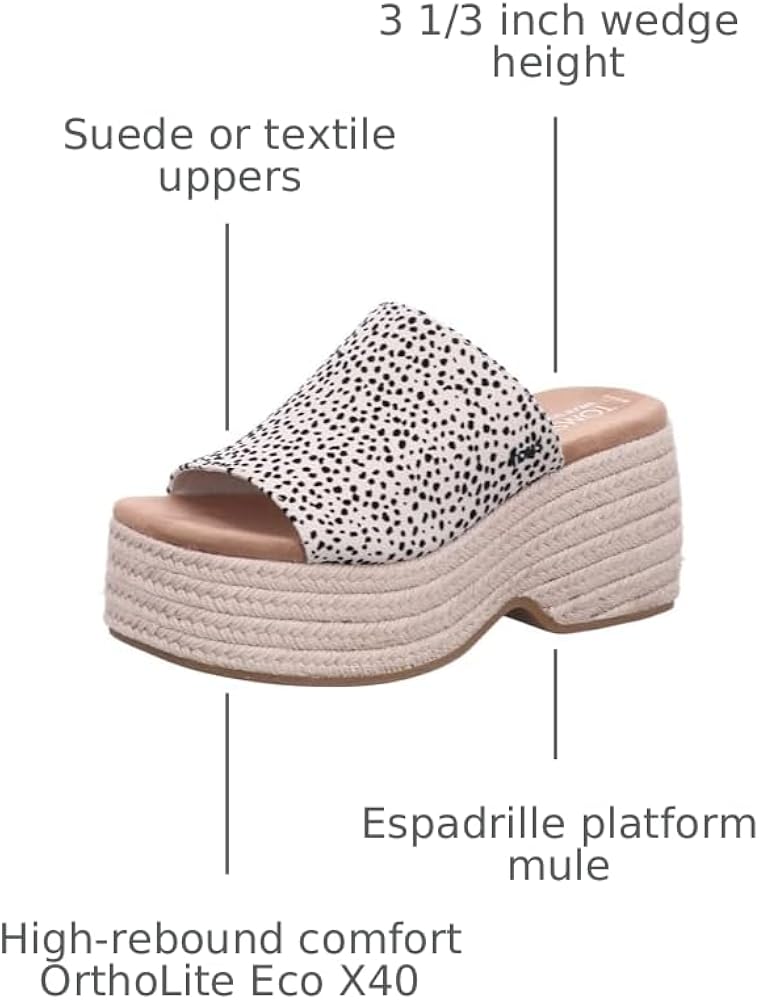 Amazon.com | TOMS Women's Laila Mule Sandal, Fog Flocked Mini